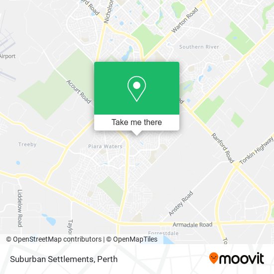 Suburban Settlements map