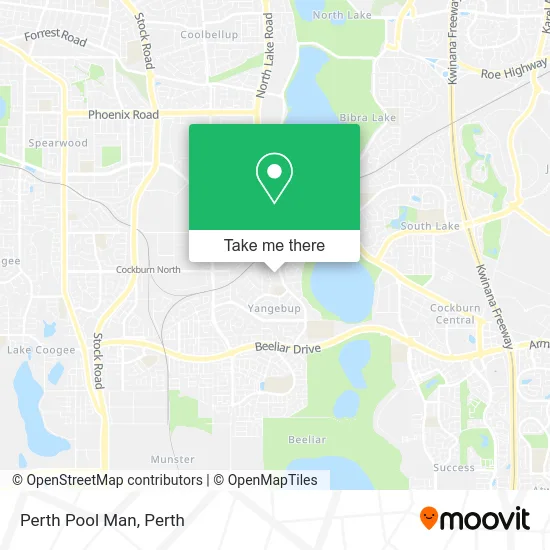 Mapa Perth Pool Man