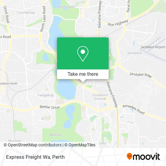 Mapa Express Freight Wa