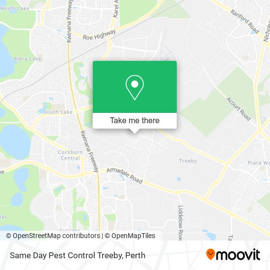 Same Day Pest Control Treeby map