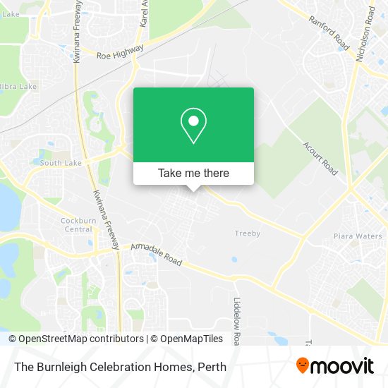 The Burnleigh Celebration Homes map