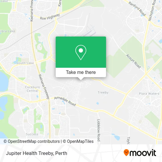 Mapa Jupiter Health Treeby