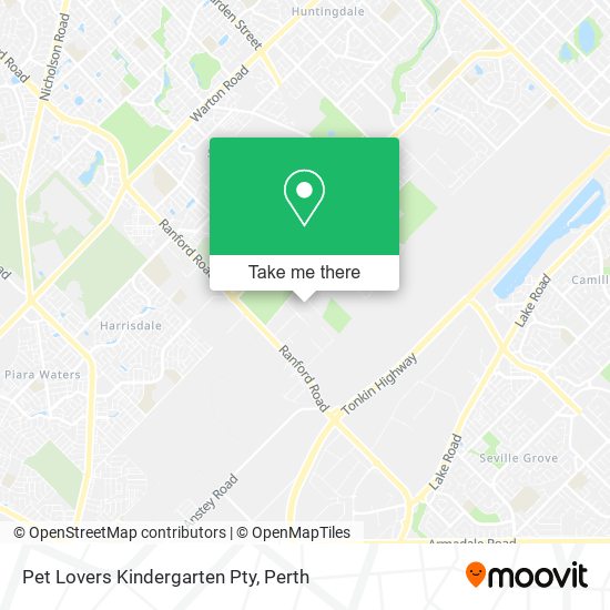 Pet Lovers Kindergarten Pty map