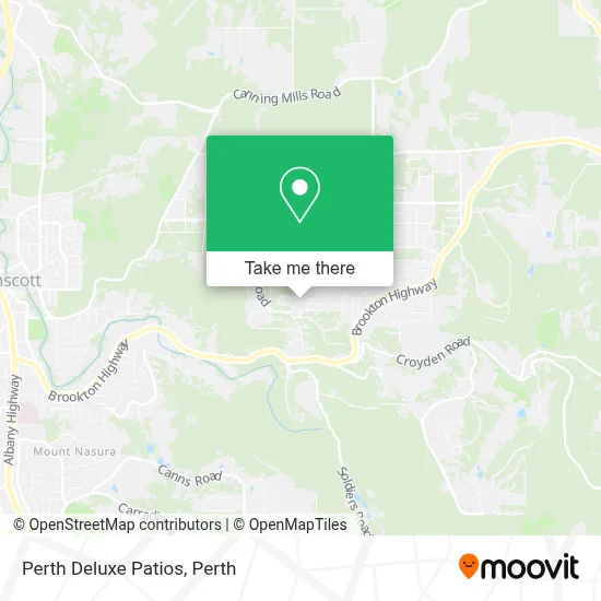 Mapa Perth Deluxe Patios