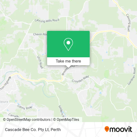 Mapa Cascade Bee Co. Pty Lt