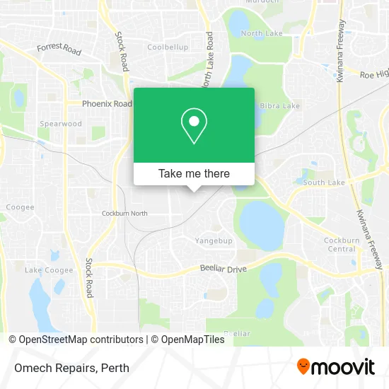 Mapa Omech Repairs
