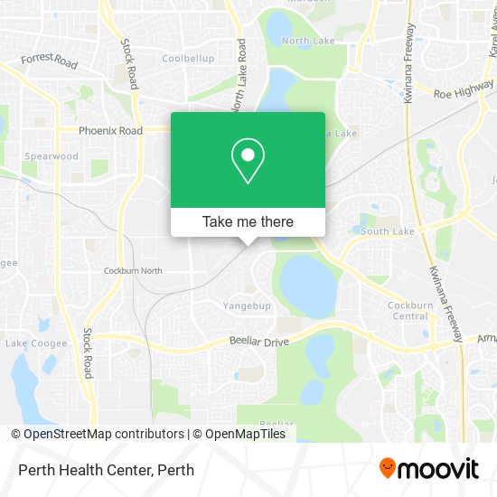 Perth Health Center map