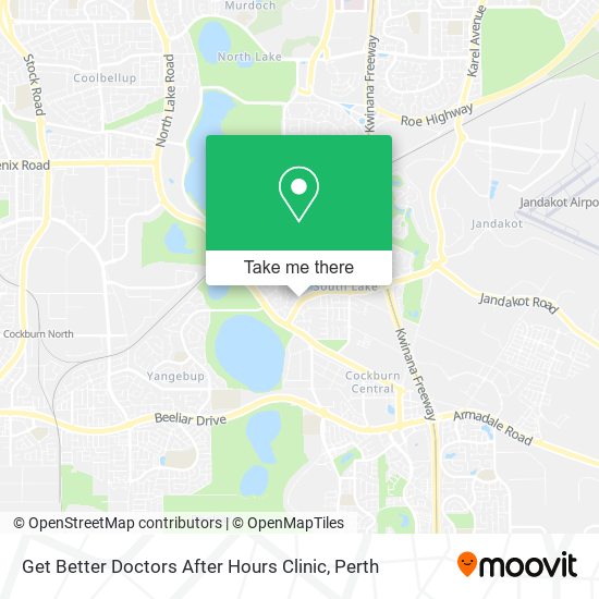 Mapa Get Better Doctors After Hours Clinic