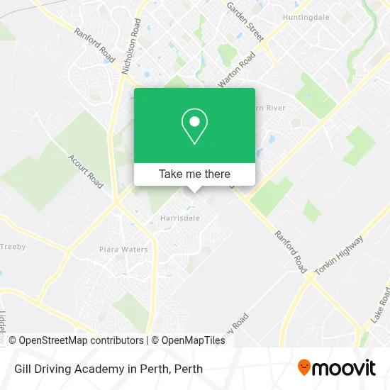 Mapa Gill Driving Academy in Perth