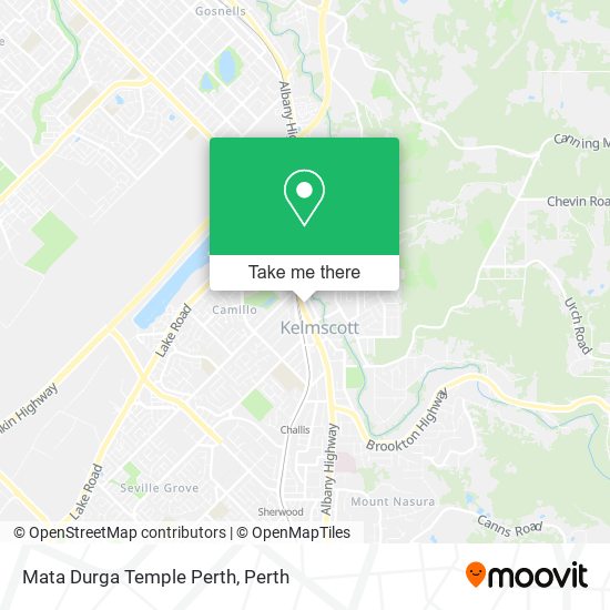 Mata Durga Temple Perth map