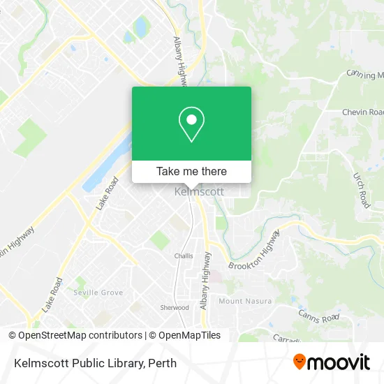 Mapa Kelmscott Public Library