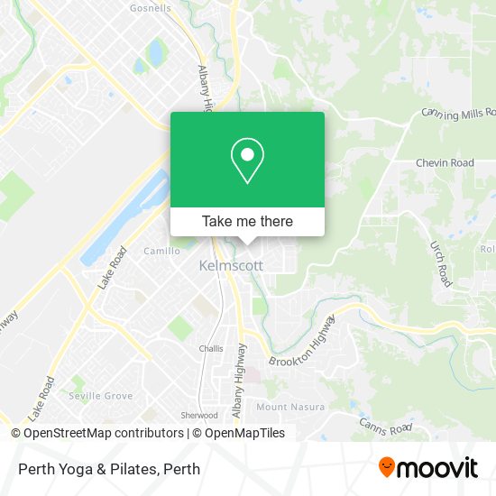 Mapa Perth Yoga & Pilates