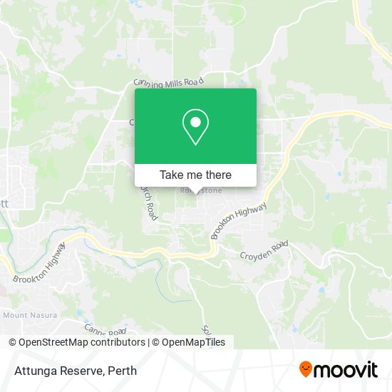 Mapa Attunga Reserve