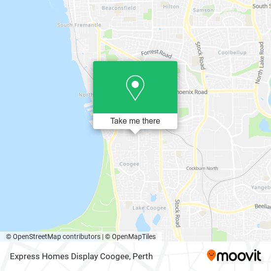 Express Homes Display Coogee map