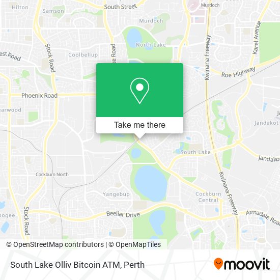 Mapa South Lake Olliv Bitcoin ATM