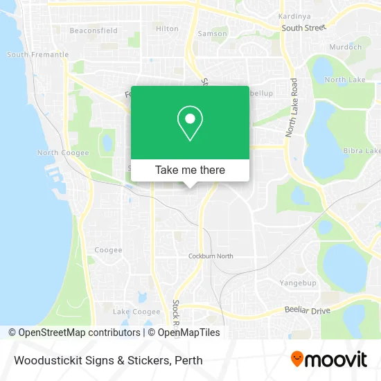 Mapa Woodustickit Signs & Stickers