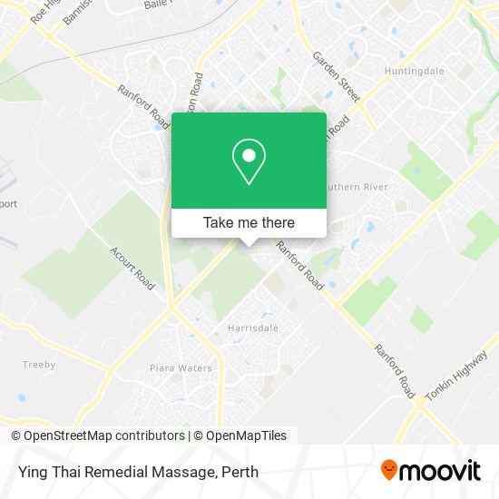 Ying Thai Remedial Massage map