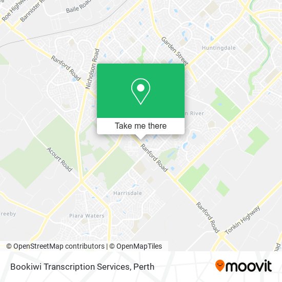 Bookiwi Transcription Services map