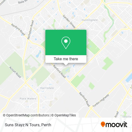 Suns Stayz N Tours map