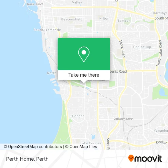 Mapa Perth Home