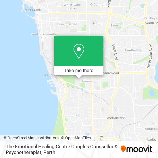 The Emotional Healing Centre Couples Counsellor & Psychotherapist map