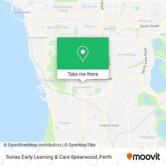 Sonas Early Learning & Care Spearwood map