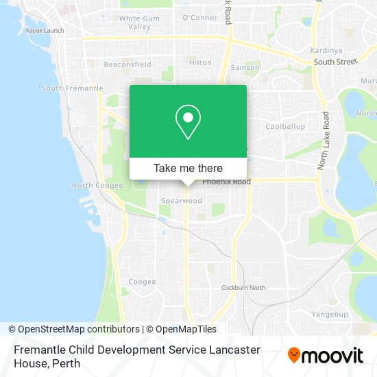 Mapa Fremantle Child Development Service Lancaster House