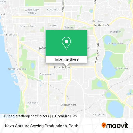 Mapa Kova Couture Sewing Productions