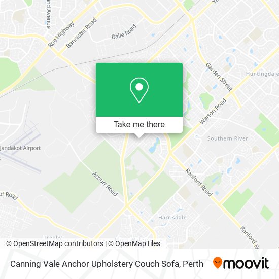 Canning Vale Anchor Upholstery Couch Sofa map