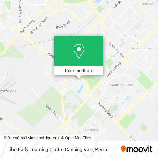Mapa Tribe Early Learning Centre Canning Vale