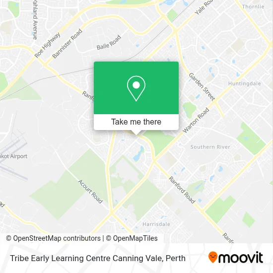 Mapa Tribe Early Learning Centre Canning Vale