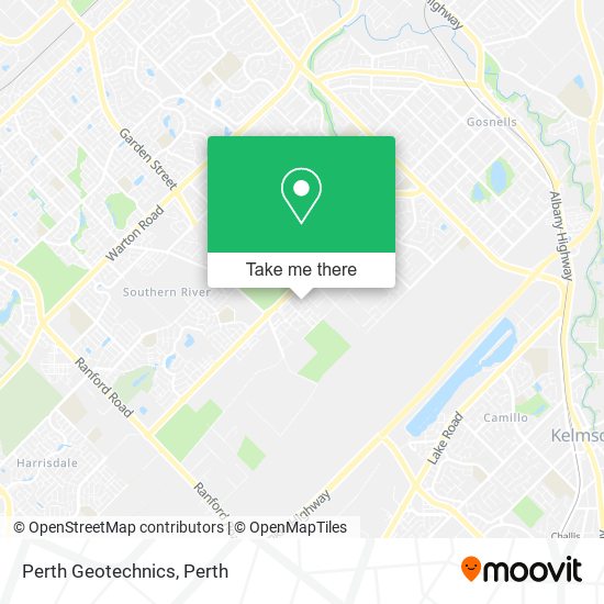 Perth Geotechnics map