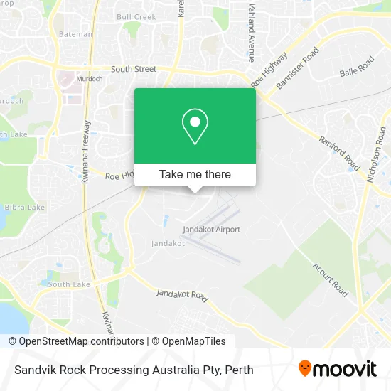 Mapa Sandvik Rock Processing Australia Pty