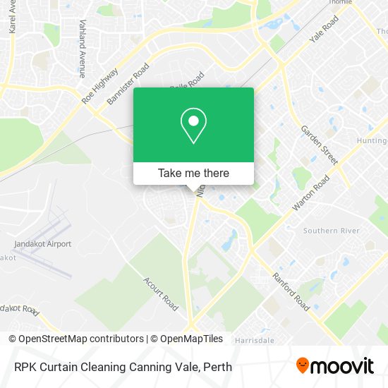 RPK Curtain Cleaning Canning Vale map