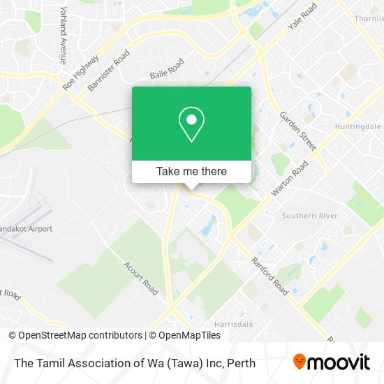 The Tamil Association of Wa (Tawa) Inc map