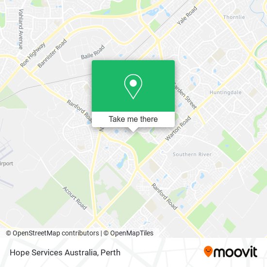 Hope Services Australia map