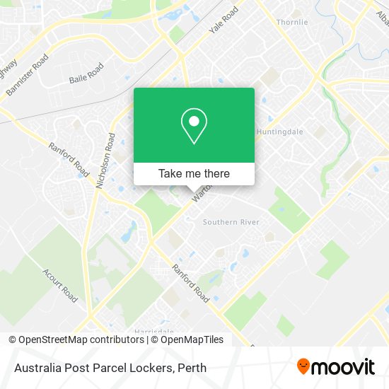 Australia Post Parcel Lockers map