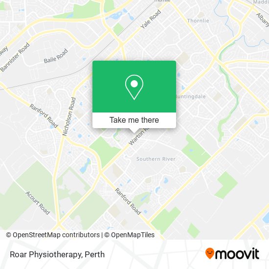 Roar Physiotherapy map