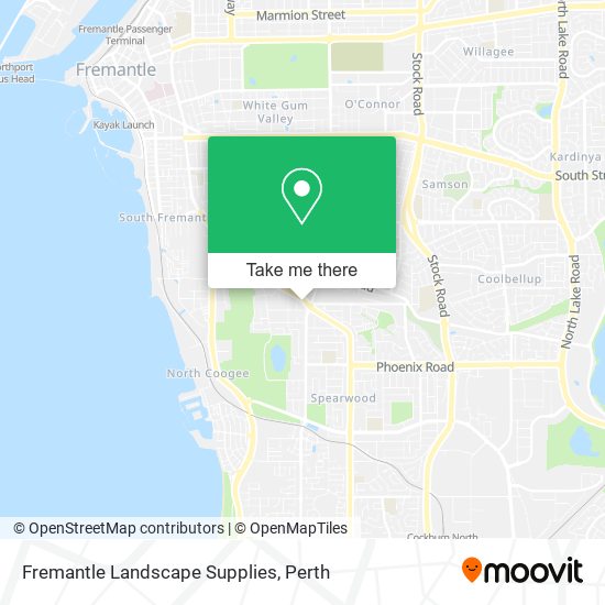 Fremantle Landscape Supplies map