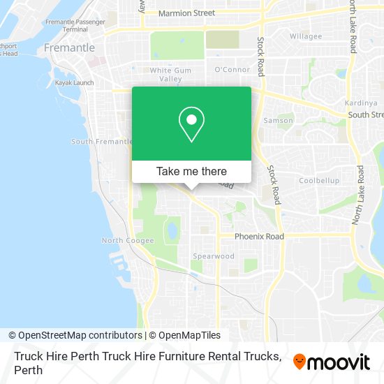 Truck Hire Perth Truck Hire Furniture Rental Trucks map