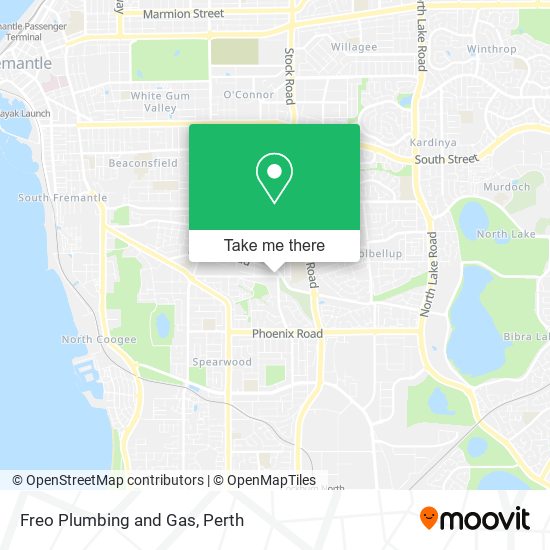 Freo Plumbing and Gas map