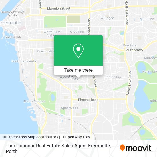 Mapa Tara Oconnor Real Estate Sales Agent Fremantle