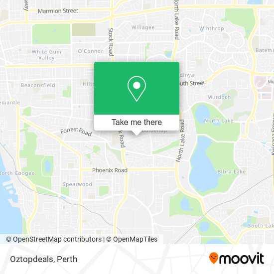 Oztopdeals map