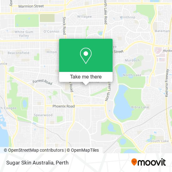 Sugar Skin Australia map