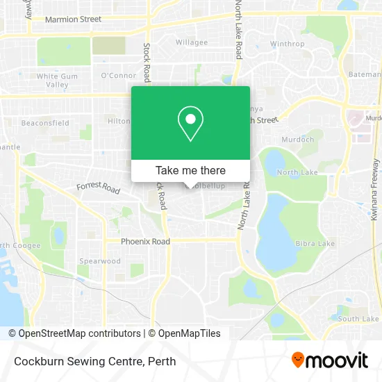 Mapa Cockburn Sewing Centre