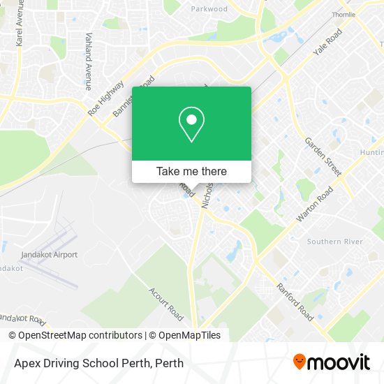 Apex Driving School Perth map