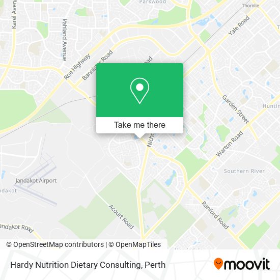 Hardy Nutrition Dietary Consulting map