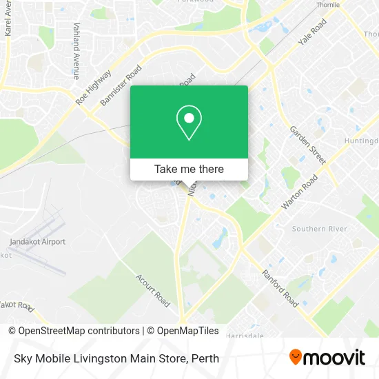 Mapa Sky Mobile Livingston Main Store