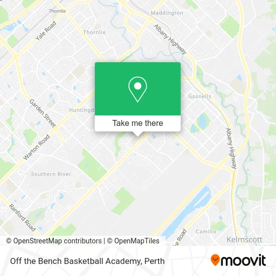 Mapa Off the Bench Basketball Academy