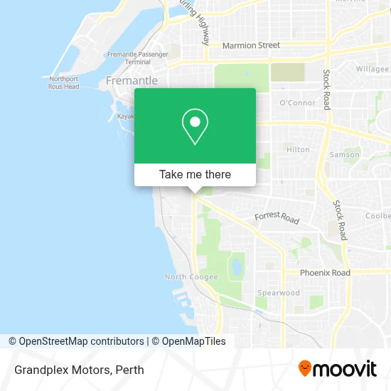 Mapa Grandplex Motors